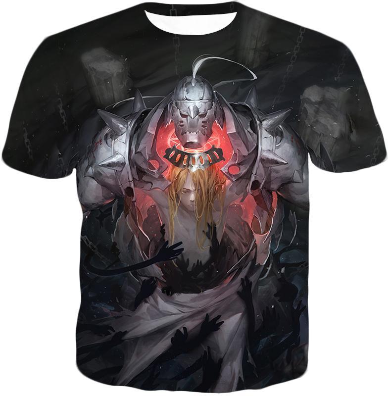 OtakuForm-OP T-Shirt T-Shirt / XXS Fullmetal Alchemist Brothers Together as One Edward x Alphonse Best Anime Poster T-Shirt