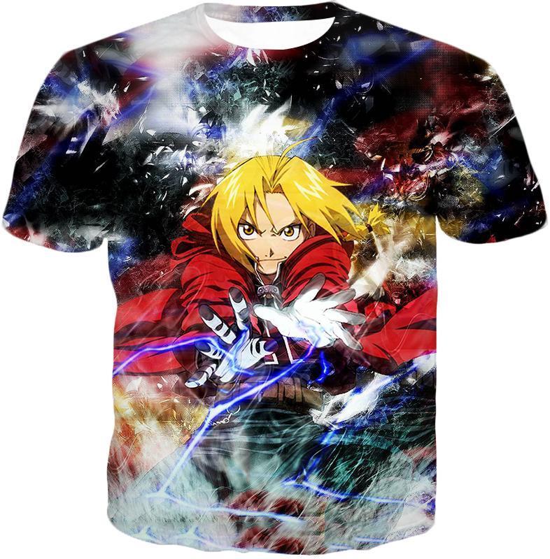 OtakuForm-OP T-Shirt T-Shirt / XXS Fullmetal Alchemist Edward Elrich Amazing Alchemy Action Pose Cool Anime T-Shirt