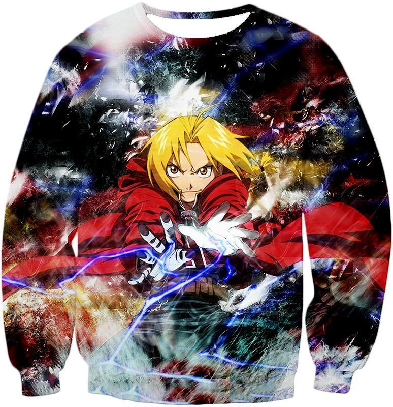 OtakuForm-OP T-Shirt Sweatshirt / XXS Fullmetal Alchemist Edward Elrich Amazing Alchemy Action Pose Cool Anime T-Shirt
