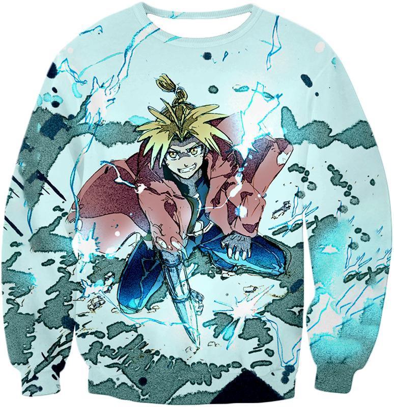 OtakuForm-OP Sweatshirt Sweatshirt / XXS Fullmetal Alchemist Edward Elrich Ultimate Anime Action Cool Graphic Sweatshirt
