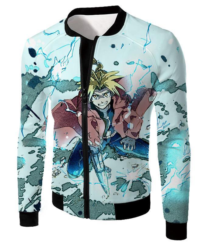 OtakuForm-OP Sweatshirt Jacket / XXS Fullmetal Alchemist Edward Elrich Ultimate Anime Action Cool Graphic Sweatshirt