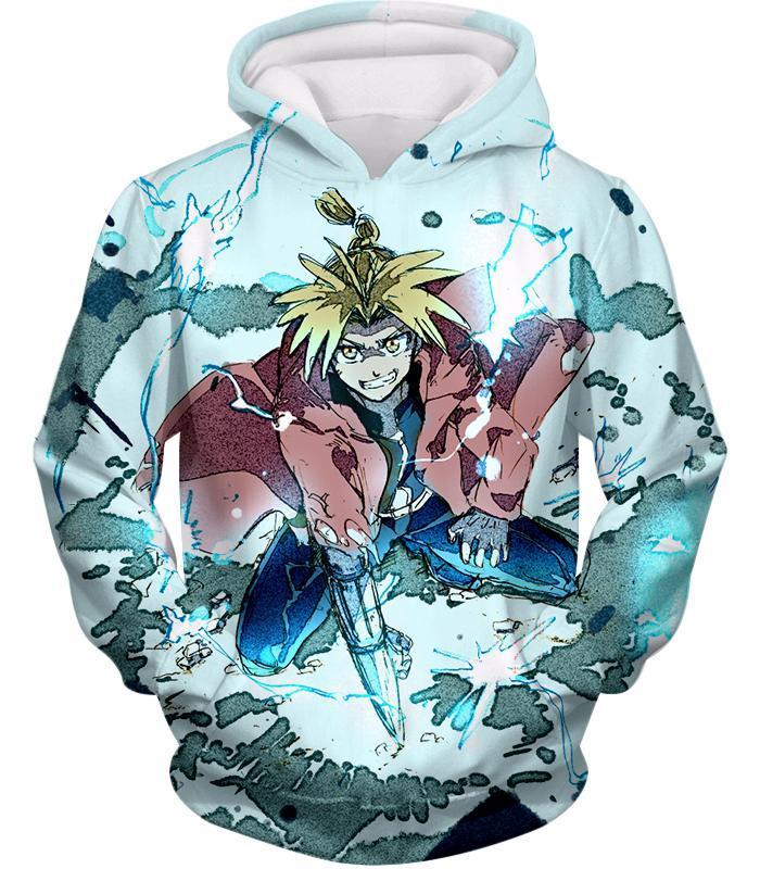 OtakuForm-OP Sweatshirt Hoodie / XXS Fullmetal Alchemist Edward Elrich Ultimate Anime Action Cool Graphic Sweatshirt