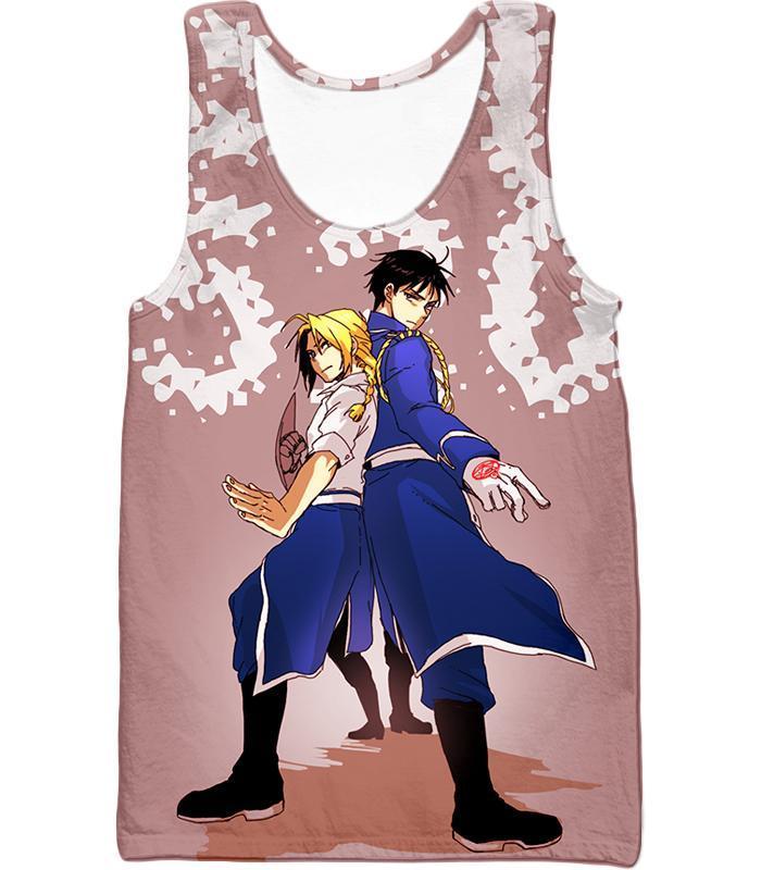 OtakuForm-OP T-Shirt Tank Top / XXS Fullmetal Alchemist Fighting Together Alchemy Heroes Edward x Roy Amazing Anime T-Shirt