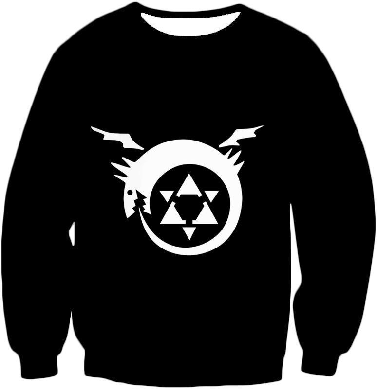 OtakuForm-OP Hoodie Sweatshirt / XXS Fullmetal Alchemist Fullmetal Alchemist Homunculi Symbol Awesome Black Hoodie