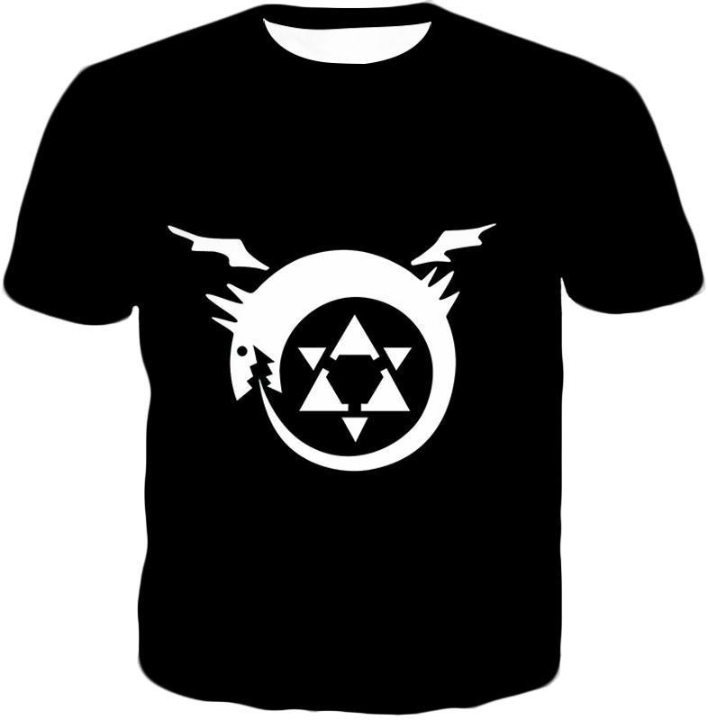 OtakuForm-OP T-Shirt T-Shirt / XXS Fullmetal Alchemist Fullmetal Alchemist Homunculi Symbol Awesome Black T-Shirt
