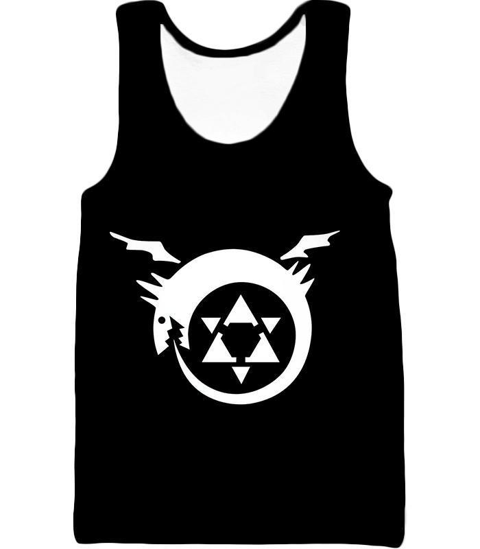 OtakuForm-OP T-Shirt Tank Top / XXS Fullmetal Alchemist Fullmetal Alchemist Homunculi Symbol Awesome Black T-Shirt