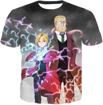 OtakuForm-OP Sweatshirt T-Shirt / XXS Fullmetal Alchemist Like Father Like Son Best Alchemists Edward x Hohenhiem Cool Promo Action Sweatshirt