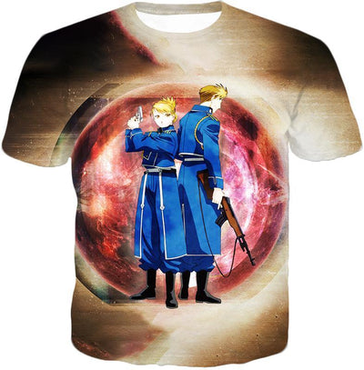 OtakuForm-OP T-Shirt T-Shirt / XXS Fullmetal Alchemist Military Personnel Riza Hawkeye x Jean Havoc T-Shirt