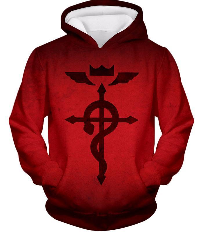 OtakuForm-OP T-Shirt Hoodie / XXS Fullmetal Alchemist Mystical Alchemical Symbol Flamel Awesome Red T-Shirt