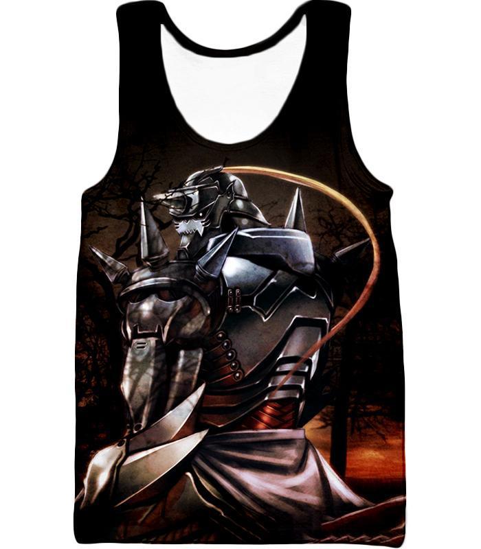 OtakuForm-OP Hoodie Tank Top / XXS Fullmetal Alchemist Trapped in an Armour Cool Hero Alphonse Elrich Graphic Hoodie