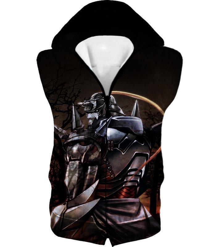 OtakuForm-OP T-Shirt Hooded Tank Top / XXS Fullmetal Alchemist Trapped in an Armour Cool Hero Alphonse Elrich Graphic T-Shirt