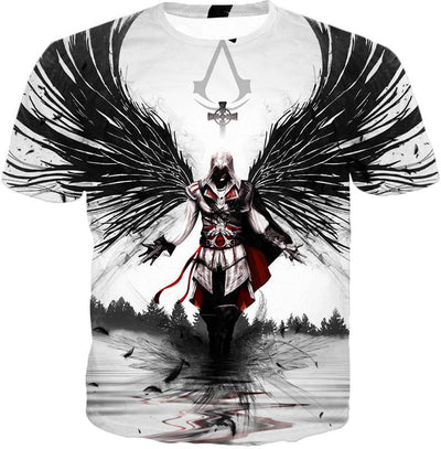 OtakuForm-OP T-Shirt T-Shirt / XXS Guardian Angel Ezio Auditore Cool Fan Art White T-Shirt