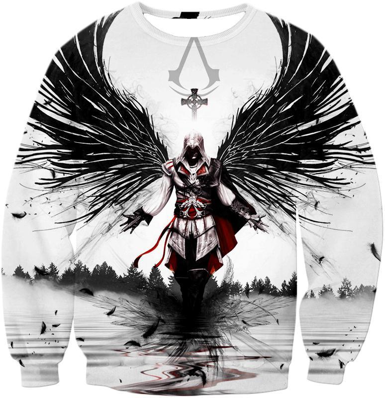 OtakuForm-OP T-Shirt Sweatshirt / XXS Guardian Angel Ezio Auditore Cool Fan Art White T-Shirt