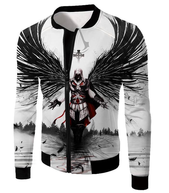 OtakuForm-OP T-Shirt Jacket / XXS Guardian Angel Ezio Auditore Cool Fan Art White T-Shirt