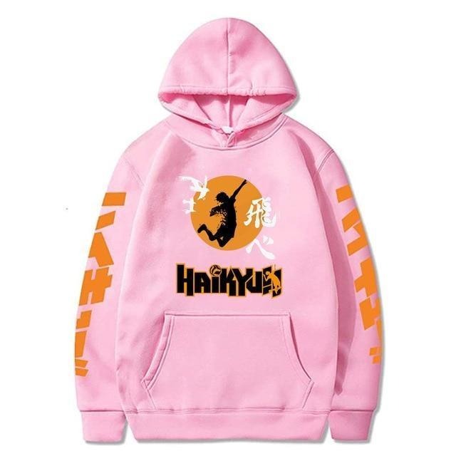 Haikyuu Pink / XS Haikyuu Streetwear Hoodie Hinata Shoyo