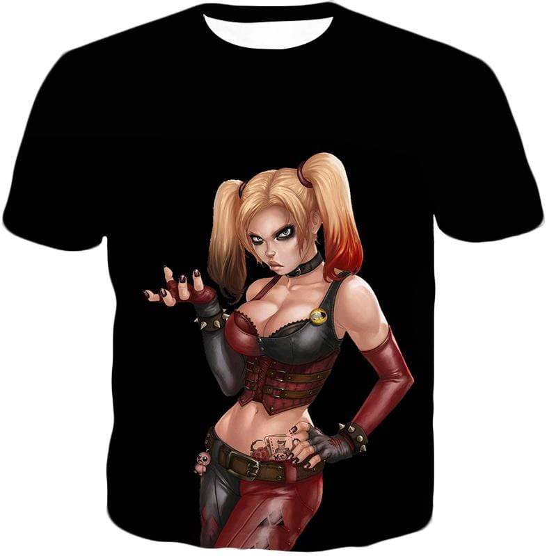 OtakuForm-OP Sweatshirt T-Shirt / XXS Harley Quinn HD Graphic Black Sweatshirt