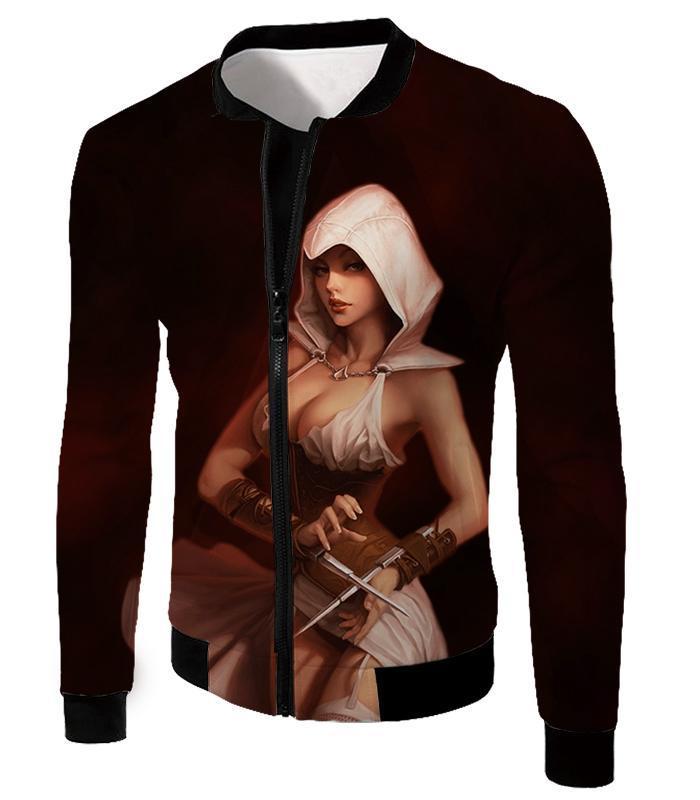 OtakuForm-OP Sweatshirt Jacket / XXS Hot Female Assassin Cool Promo red Sweatshirt