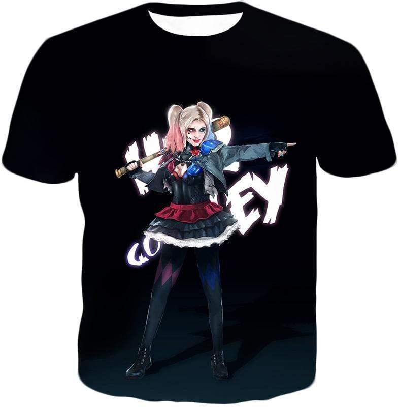 OtakuForm-OP Sweatshirt T-Shirt / XXS Hottest DC Villain Harley Quinn Promo HD Black Sweatshirt