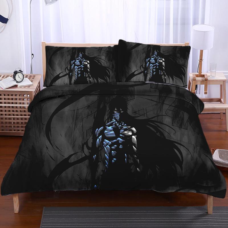 Bleach Bedset TWIN Ichigo Final Getsuga Tenshou Black Bedset - Bleach 3D Printed Bedset
