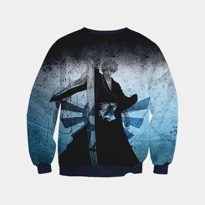 OtakuForm-Bleach Sweatshirt XXS Ichigo Holding Zanpakuto Sweatshirt - Bleach 3D Printed Sweatshirt