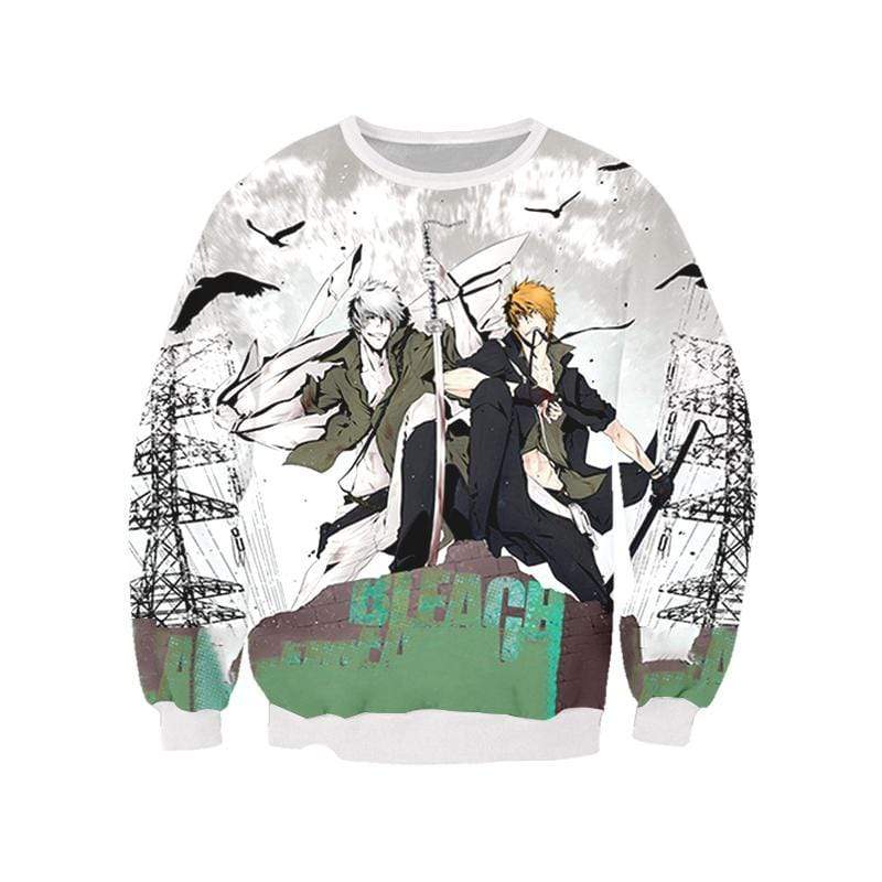 OtakuForm-Bleach Sweatshirt XXS Ichigo & Hollow Ichigo Sweatshirt - Bleach 3D Printed Sweatshirt