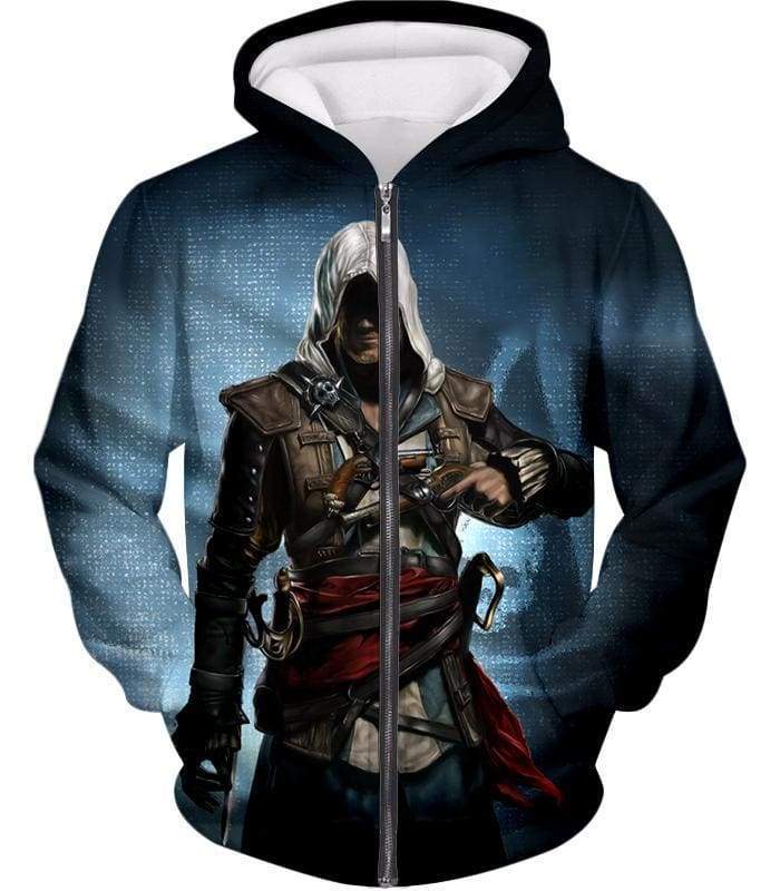 OtakuForm-OP Sweatshirt Zip Up Hoodie / XXS Incredible Hero Edward James Assassin's Creed Black Flag Promo Sweatshirt