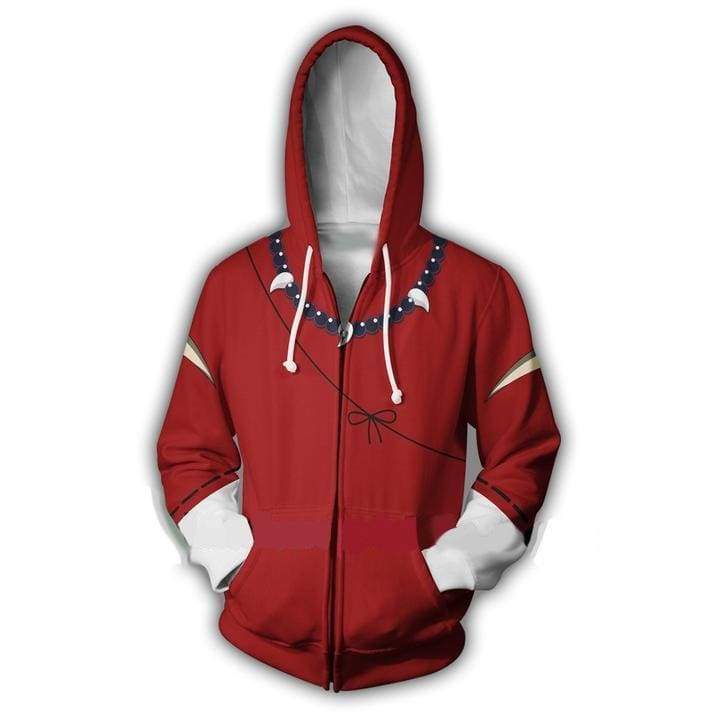 OtakuForm-OP Cosplay Jacket Zip Up Hoodie / US XS (Asian S) Inuyasha Cosplay Zip Up Hoodie