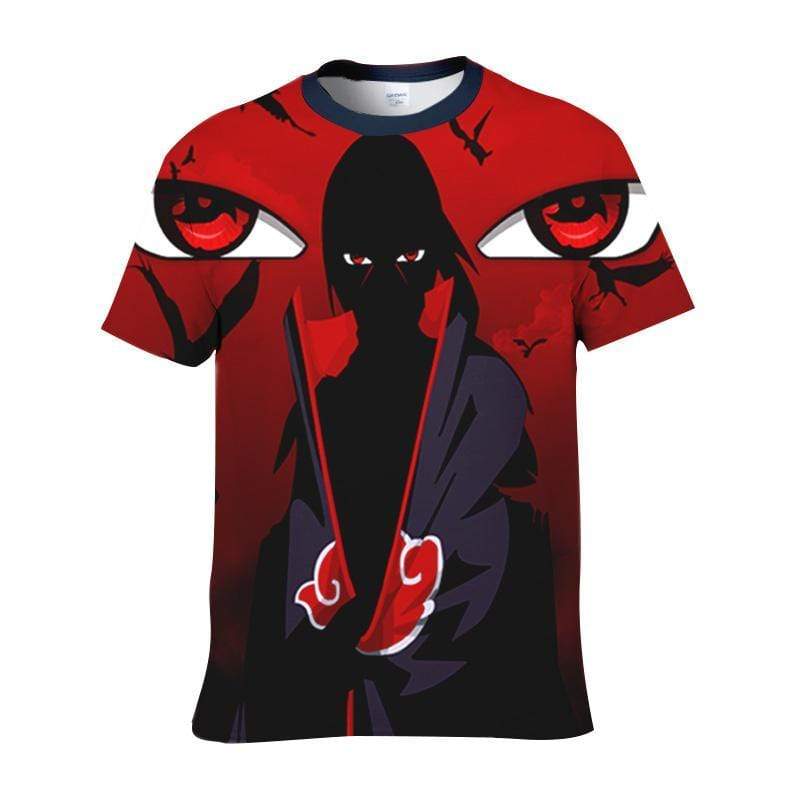Naruto T-Shirt S Itachi Uchiha T-Shirt - Naruto 3D Graphic T-Shirt
