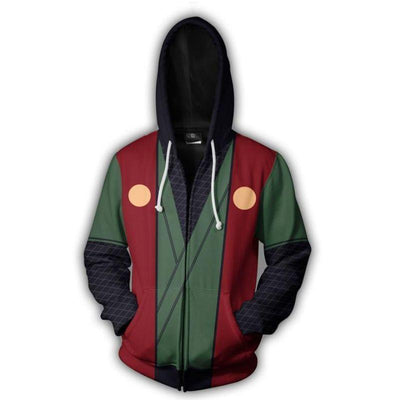 OtakuForm-Naruto Zip Up Hoodie XXS Jiraiya Zip Up Hoodie Jacket - Naruto Cosplay Hoodies Jacket