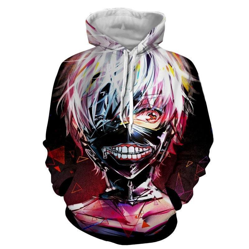 Tokyo Ghoul Hoodie XXS Ken Kaneki Hoodie - Revenge - Tokyo Ghoul 3D Graphic Hoodie