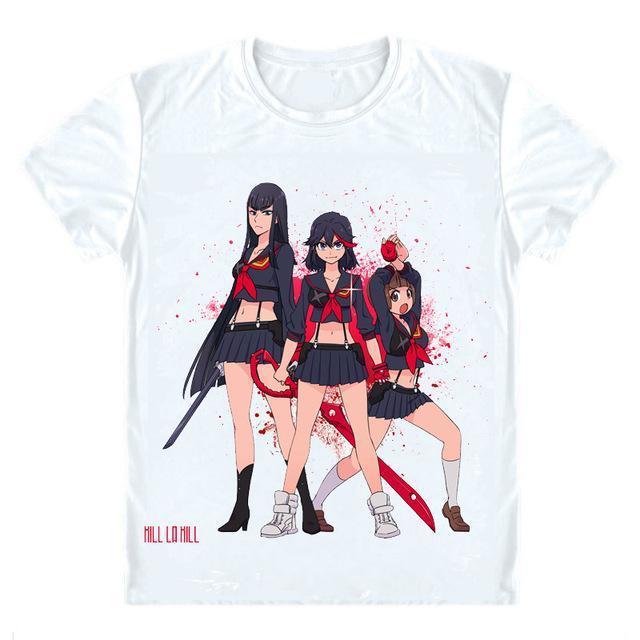 OtakuForm-AM T-Shirt M / White Kill la Kill Shirt - Ryuko, Mako, and Satsuki in Senketsu T-Shirt