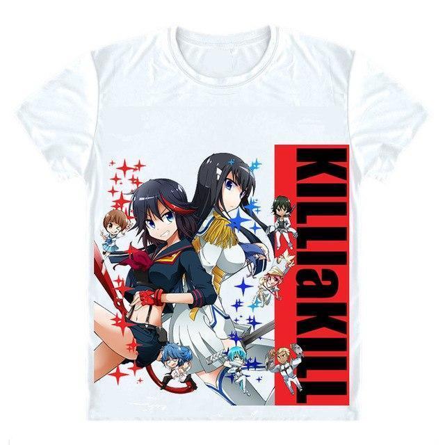 OtakuForm-AM T-Shirt M / White Kill la Kill Shirt - Ryuko, Satsuki, and Chibi Characters T-Shirt