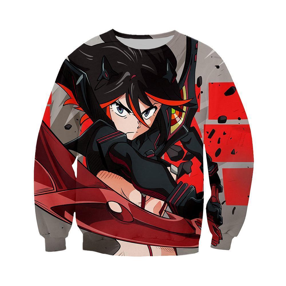 OtakuForm-AM Sweatshirt M / Multicolor Kill la Kill Sweatshirt - Ryuko Combat Sweatshirt
