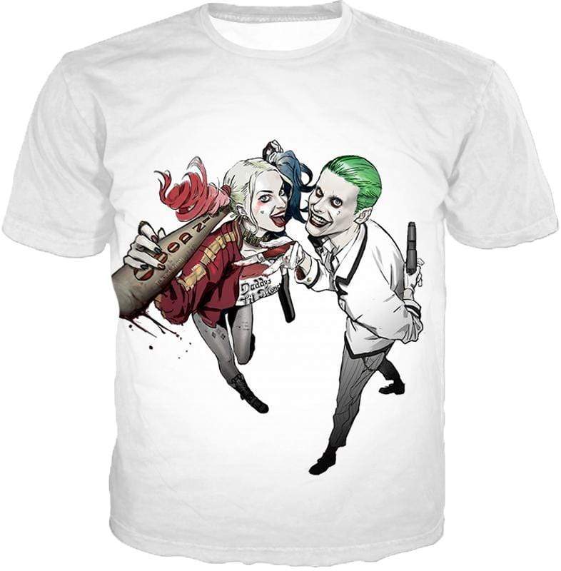 OtakuForm-OP Sweatshirt T-Shirt / XXS King and Queen of Gotham City Cool Harley Quinn X Joker Awesome White Sweatshirt