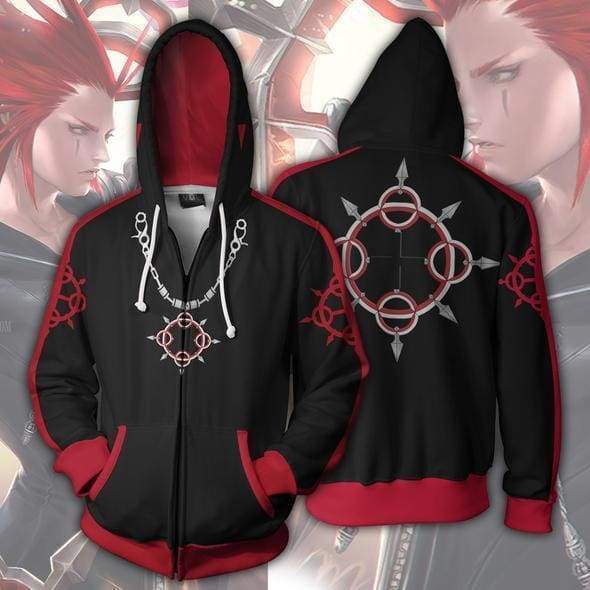 OtakuForm-OP Cosplay Jacket Zip Up Hoodie / XS Kingdom Hearts Hoodie - Axel Jacket