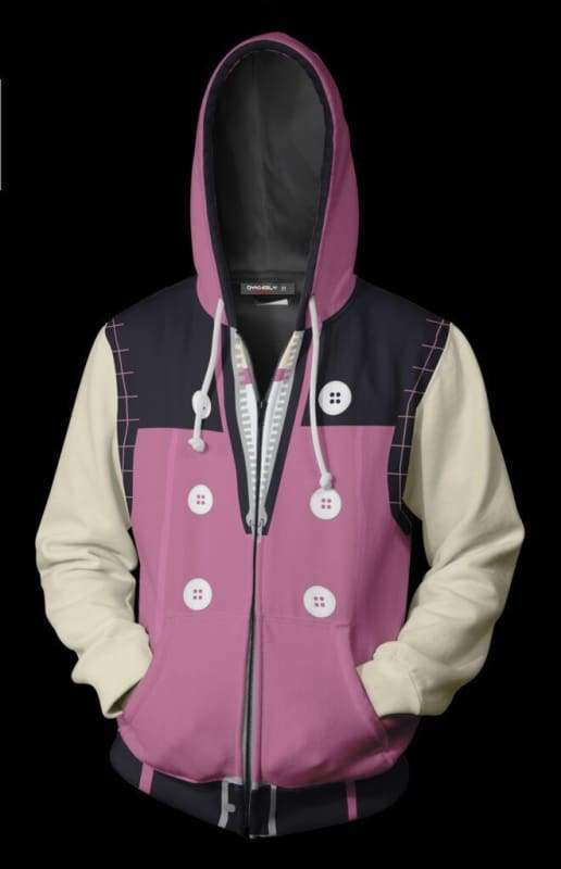 OtakuForm-OP Cosplay Jacket Zip Up Hoodie / XS Kingdom Hearts III Kairi Pink Zip Up Hoodie Jacket