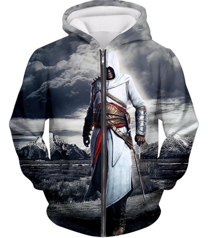 OtakuForm-OP Hoodie Zip Up Hoodie / XXS Legendary Assassin Hero Altair Cool Assassin Creed Promo Hoodie