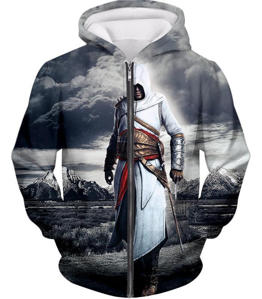 OtakuForm-OP Zip Up Hoodie Zip Up Hoodie / XXS Legendary Assassin Hero Altair Cool Assassin Creed Promo Zip Up Hoodie