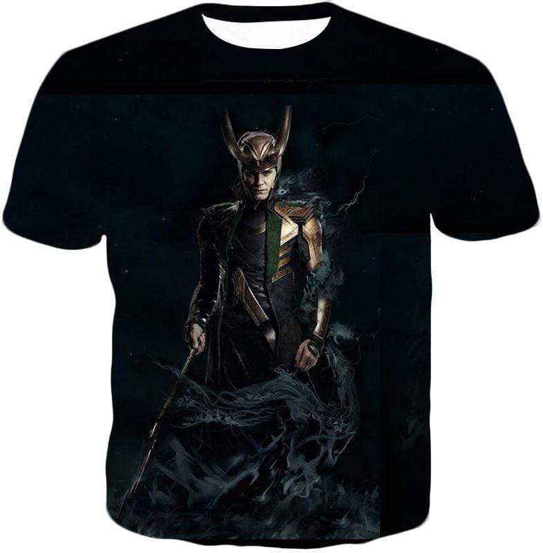 OtakuForm-OP Hoodie T-Shirt / XXS Loki Odinson the Asgardian Cool Black Action Hoodie