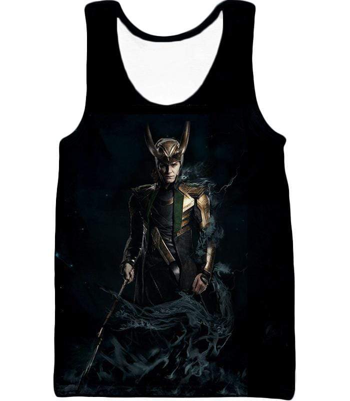 OtakuForm-OP Sweatshirt Tank Top / XXS Loki Odinson the Asgardian Cool Black Action Sweatshirt