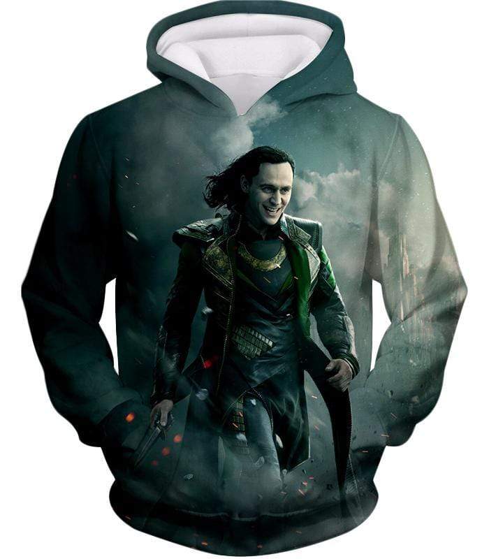 OtakuForm-OP Sweatshirt Hoodie / XXS Loki Odinson the War Criminal Avengers Promo Action Sweatshirt