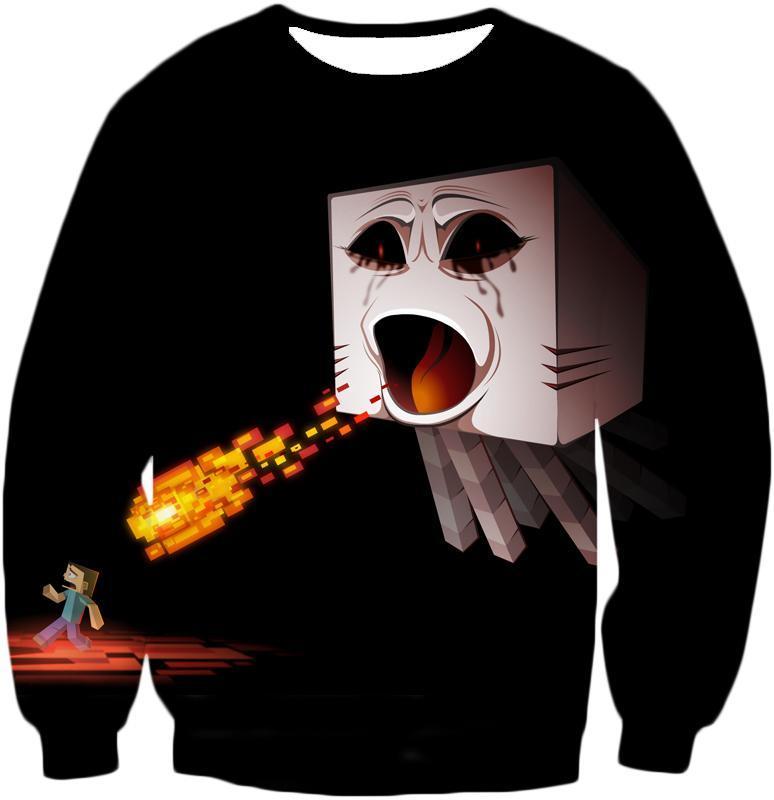 OtakuForm-OP T-Shirt Sweatshirt / US XXS (Asian XS) Minecraft T-Shirt - Flying Fire Monster Ghast T-Shirt