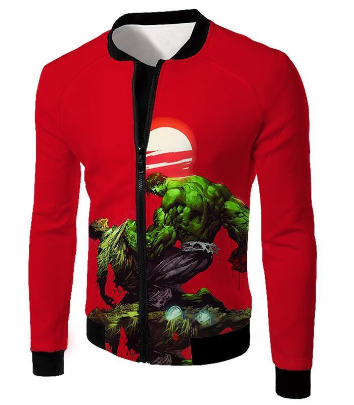 OtakuForm-OP T-Shirt Jacket / XXS Most Powerful Hero Hulk Red T-Shirt