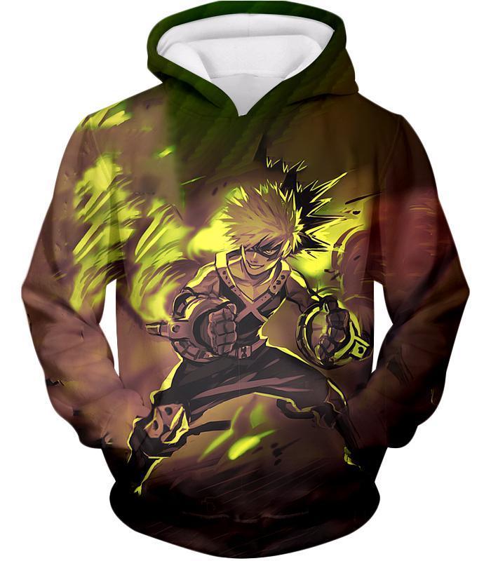 OtakuForm-OP Sweatshirt Hoodie / XXS My Hero Academia Explosive Hero Katsuki Bakugo Action Sweatshirt - Anime Sweatshirt