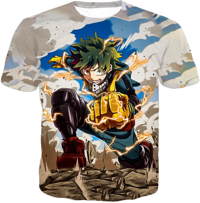 OtakuForm-OP Hoodie T-Shirt / XXS My Hero Academia Hoodie - My Hero Academia Izuki Midoriya Plus Ultra Awesome One for All Action Promo Hoodie