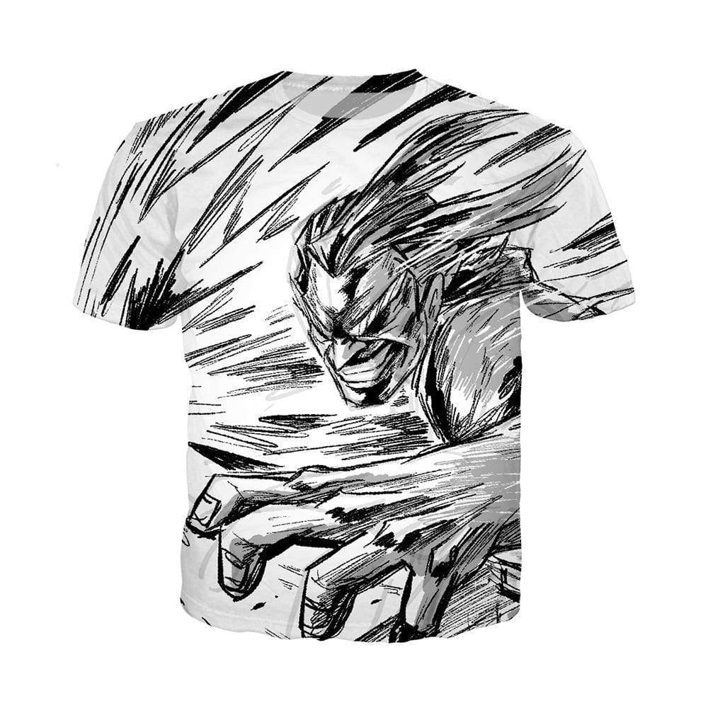 Anime Merchandise T-Shirt M My Hero Academia Shirt - All MIght Attack T-Shirt