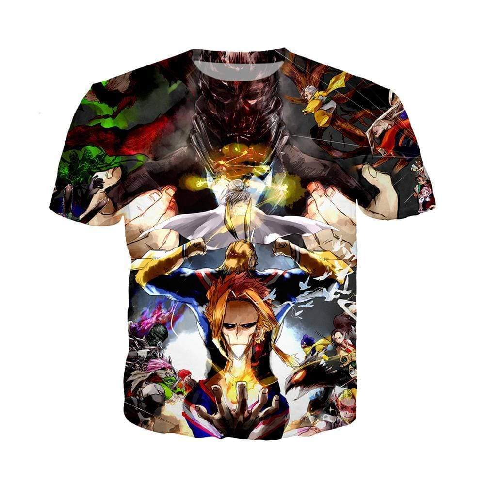 Anime Merchandise T-Shirt M My Hero Academia Shirt - Heroes Battle T-Shirt