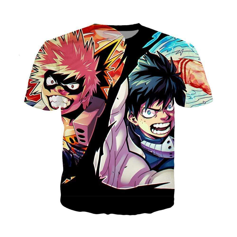 Anime Merchandise T-Shirt M My Hero Academia Shirt - Katsuki and Izuku T-Shirt