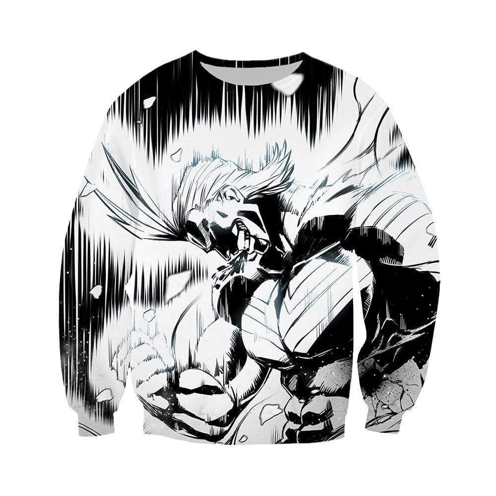 Anime Merchandise Sweatshirt M My Hero Academia Sweatshirt - All Might Manga Sweatshirt