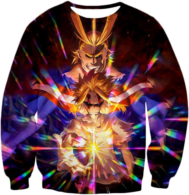 OtakuForm-OP Sweatshirt Sweatshirt / XXS My Hero Academia Sweatshirt - My Hero Academia Number One Hero All Might One for All Holder Cool Anime Graphic Sweatshirt